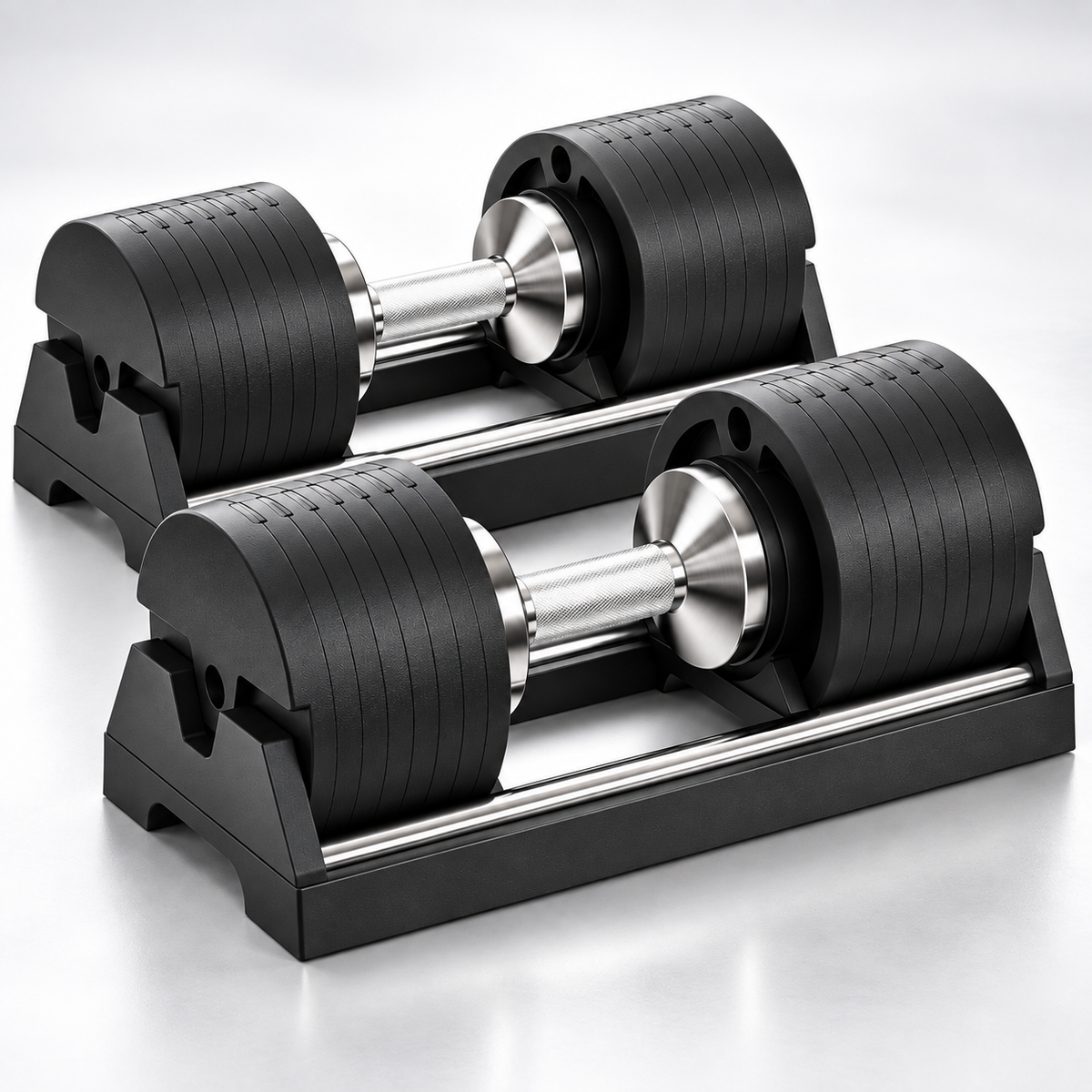 🔥 5–50KG Adjustable Dumbbell Set – Quick-Change Weights with Storage Stand for Home Gym Strength Training