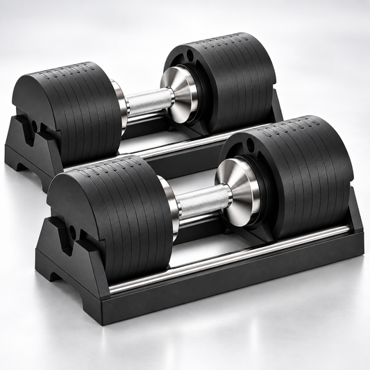 🔥 5–50KG Adjustable Dumbbell Set – Quick-Change Weights with Storage Stand for Home Gym Strength Training