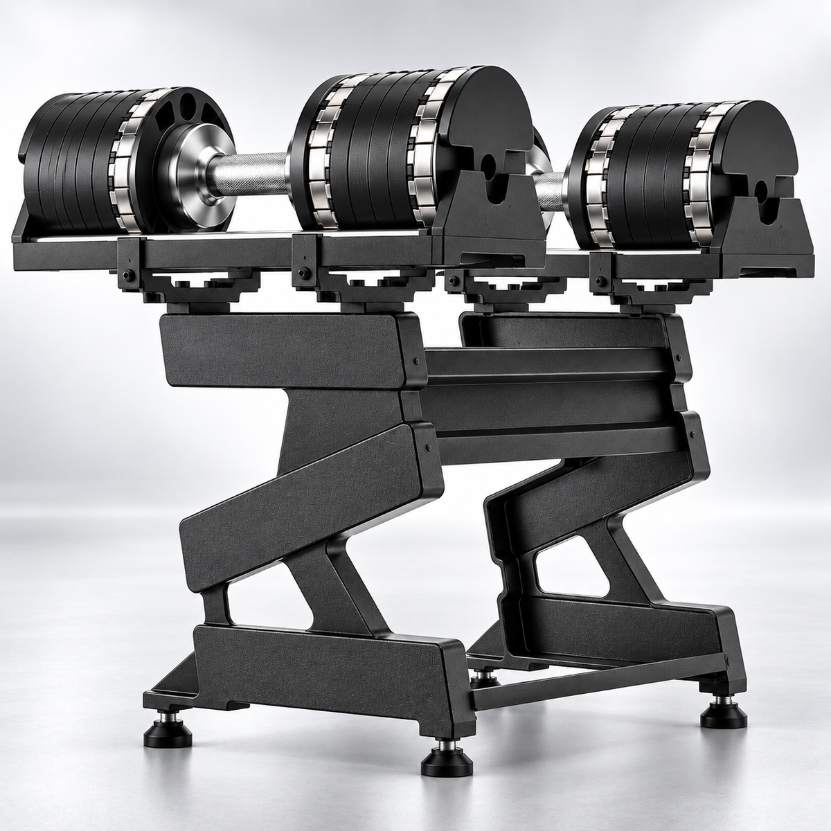 🔥 5–50KG Adjustable Dumbbell Set – Quick-Change Weights with Storage Stand for Home Gym Strength Training