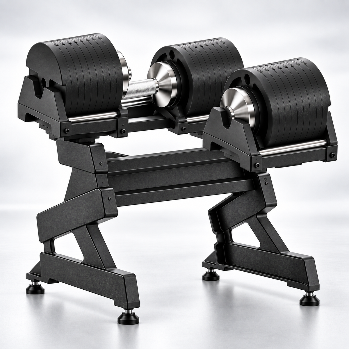 🔥 5–50KG Adjustable Dumbbell Set – Quick-Change Weights with Storage Stand for Home Gym Strength Training