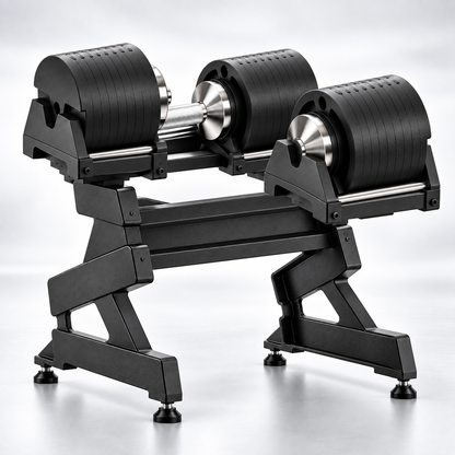 🔥 5–50KG Adjustable Dumbbell Set – Quick-Change Weights with Storage Stand for Home Gym Strength Training