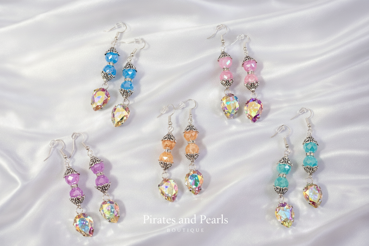 Candy Luxe Colorful Crystal Drop Earrings