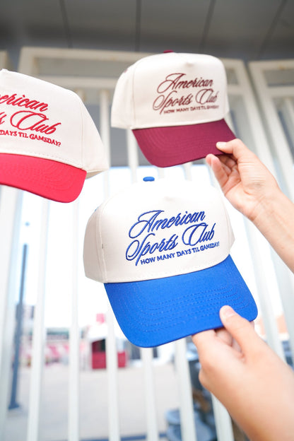 American Sports Club Vintage Trucker Hat