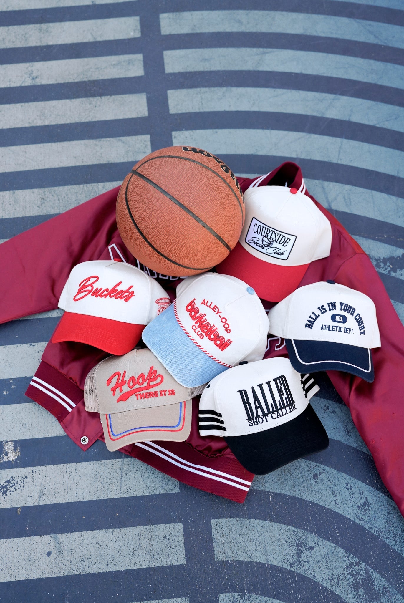 Alley Oop Basketball Club - Denim Vintage Trucker Hat