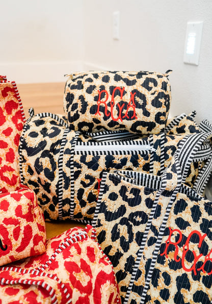 Quilted Block-Print - Leopard Collection | Customizable
