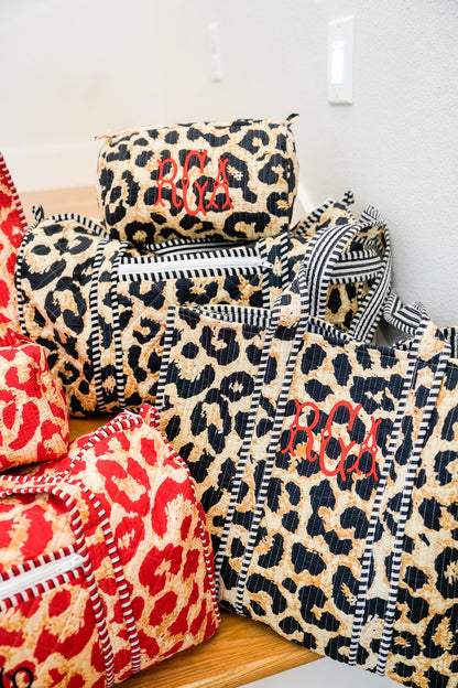 Quilted Block-Print - Leopard Collection | Customizable