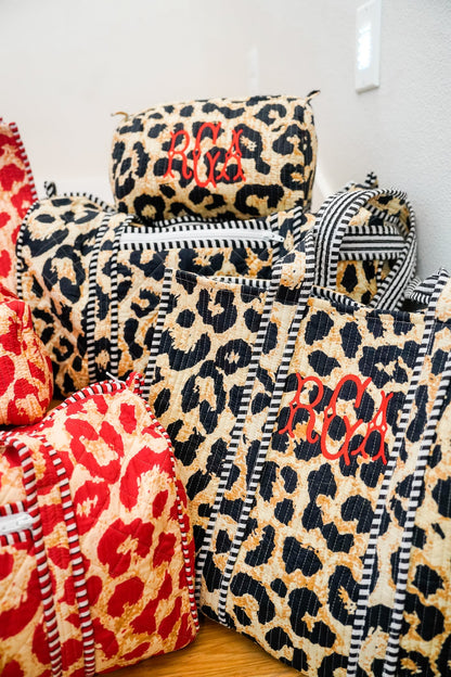 Quilted Block-Print - Leopard Collection | Customizable