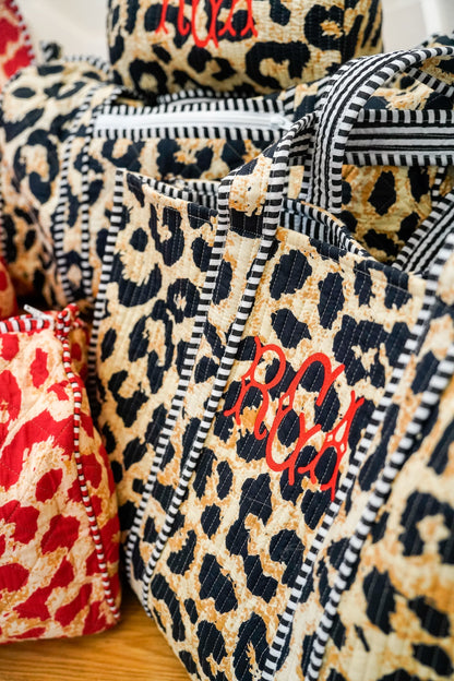 Quilted Block-Print - Leopard Collection | Customizable