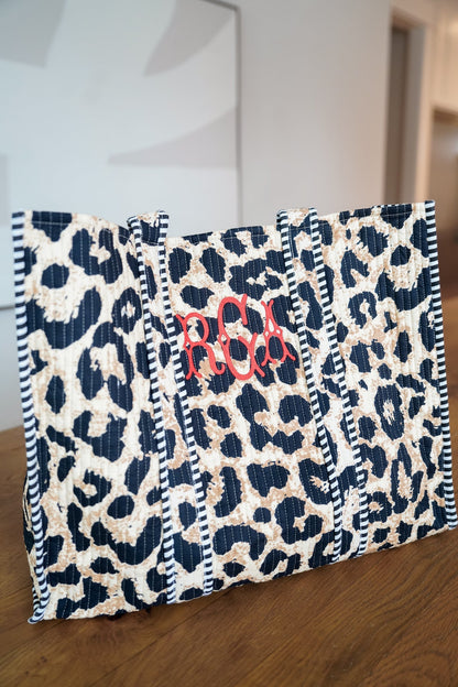 Quilted Block-Print - Leopard Collection | Customizable