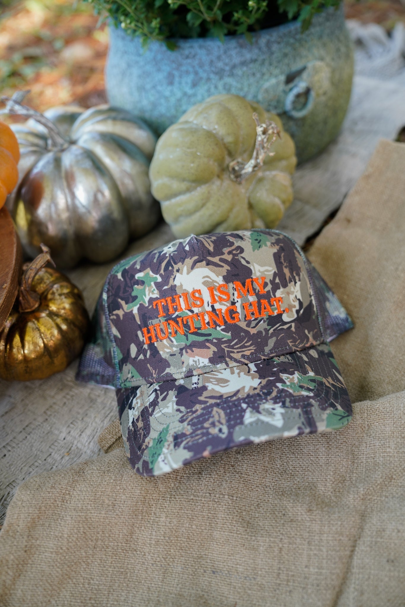 This is my Hunting Hat. - Camo Trucker Hat