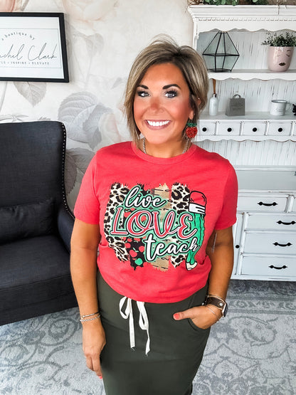 Live Love Teach Graphic Tee