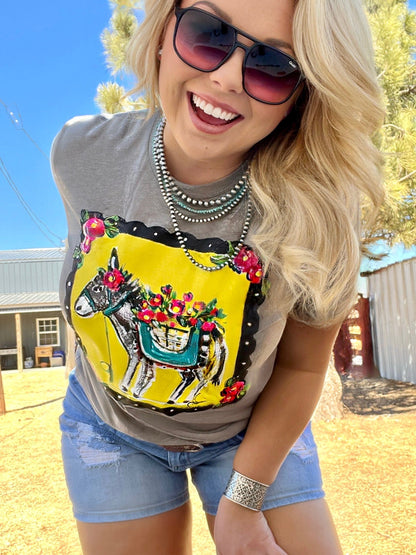 Callie Ann Stelter Hand Painted Burro