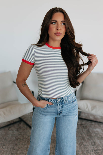 Tegan Striped Top