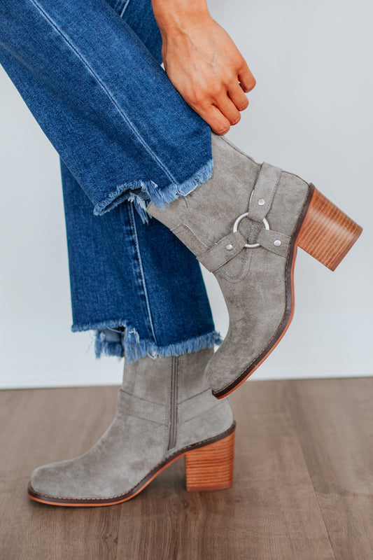 Staying In My Lane Boots - Charcoal