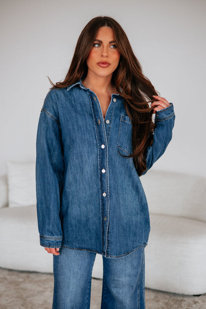 Renea Risen Denim Shacket