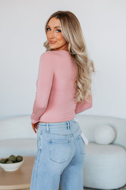 Shayla Basic Top - Blush