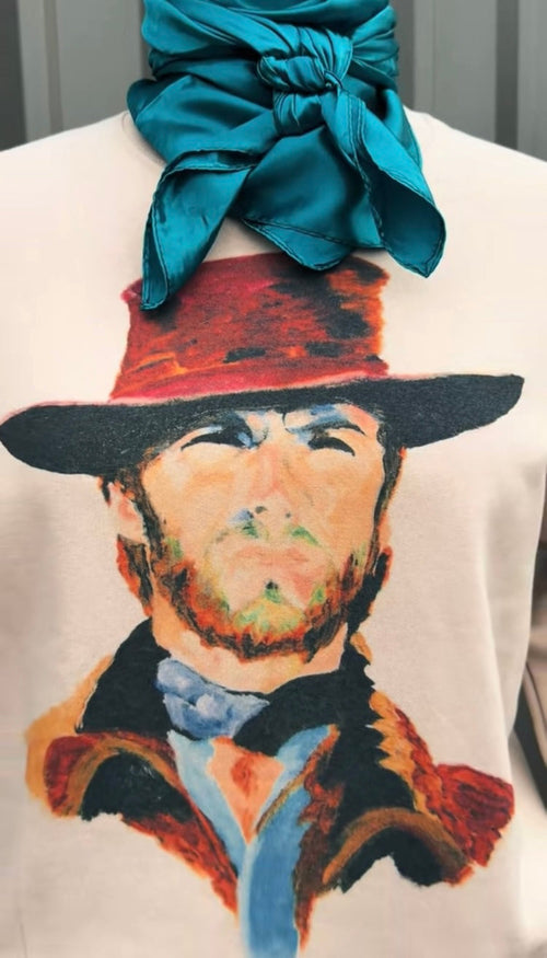 Watercolor Western Cowboy Legend Tee