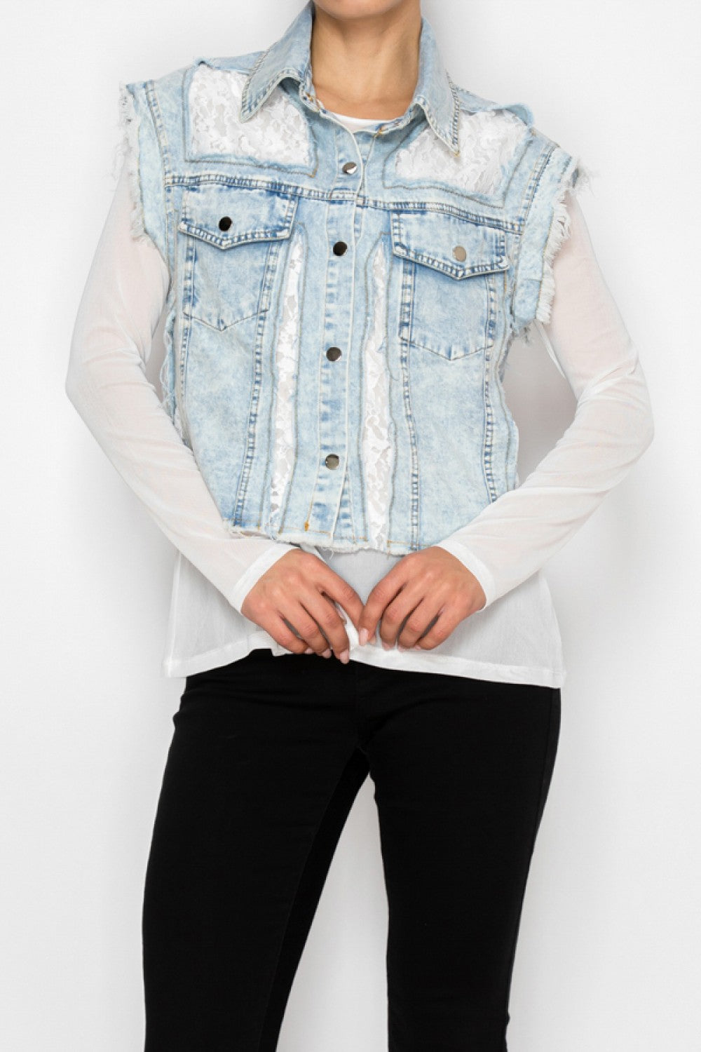 Origami - Edge and Elegance Lace Vest