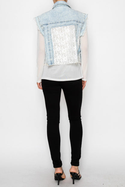 Origami - Edge and Elegance Lace Vest