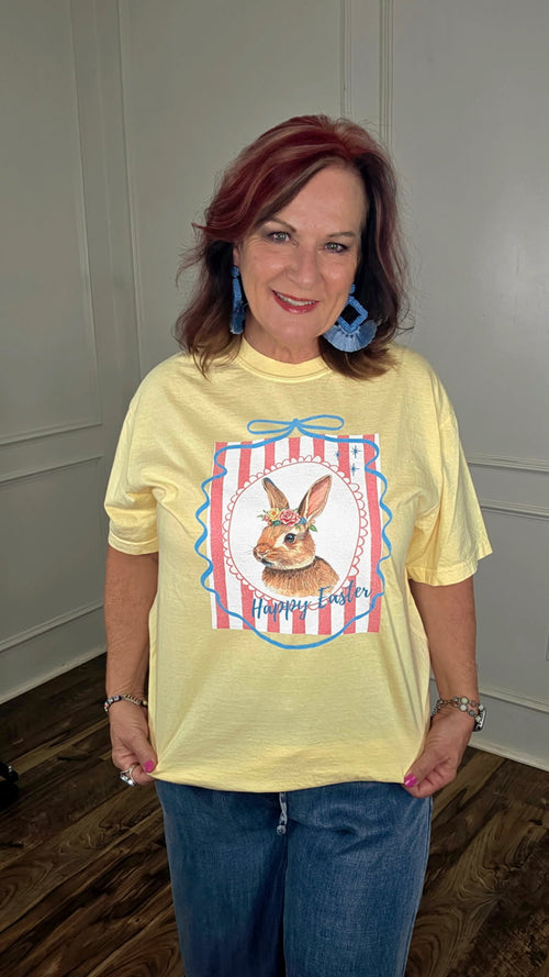 Blushing Bunny Stripe Tee