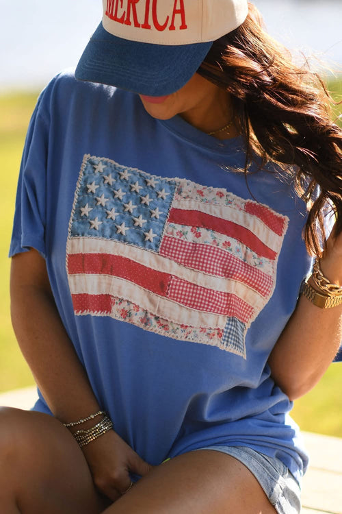 Quilted Americana Tee
