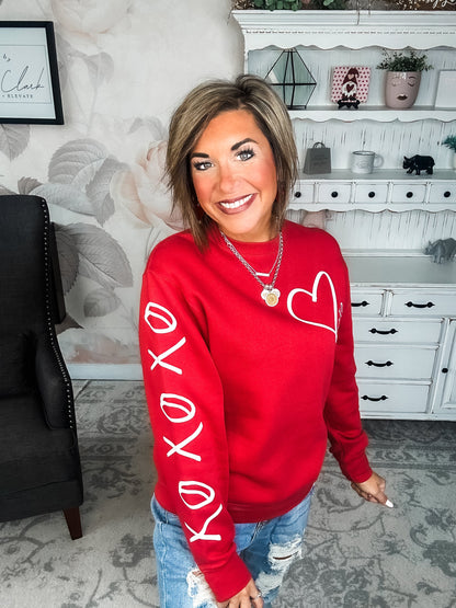Hugs & Kisses Red Sweatshirt