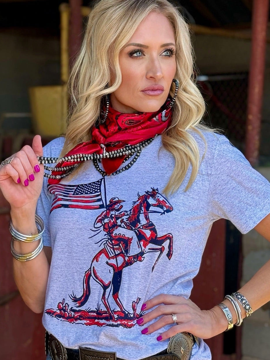 Patriotic Cowboy Tee