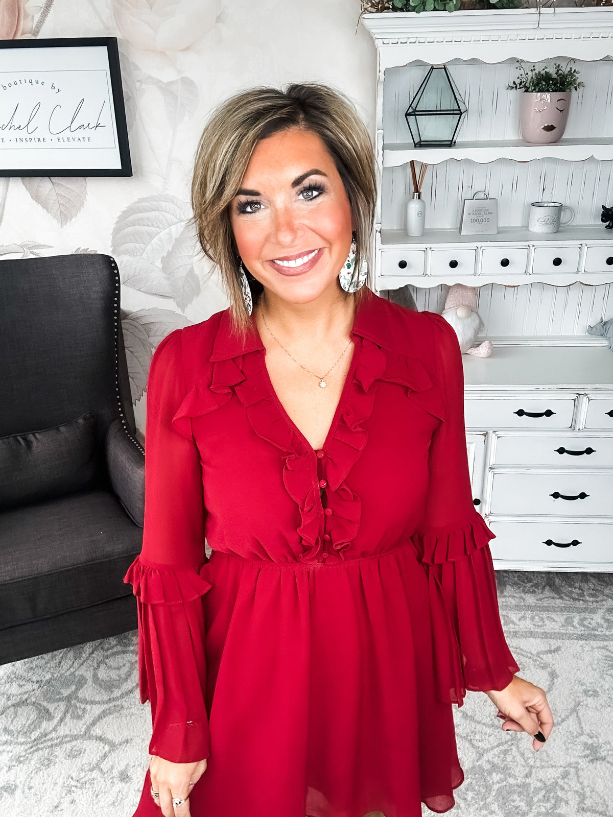 Light the Fire Pleated Dress
