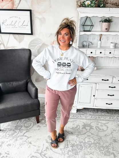 Home Plate Social Club Pullover Sweatshirt