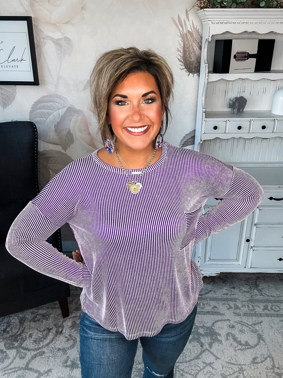 Into The Night Pullover - Violet