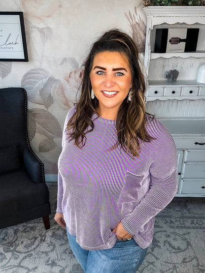 Into The Night Pullover - Violet