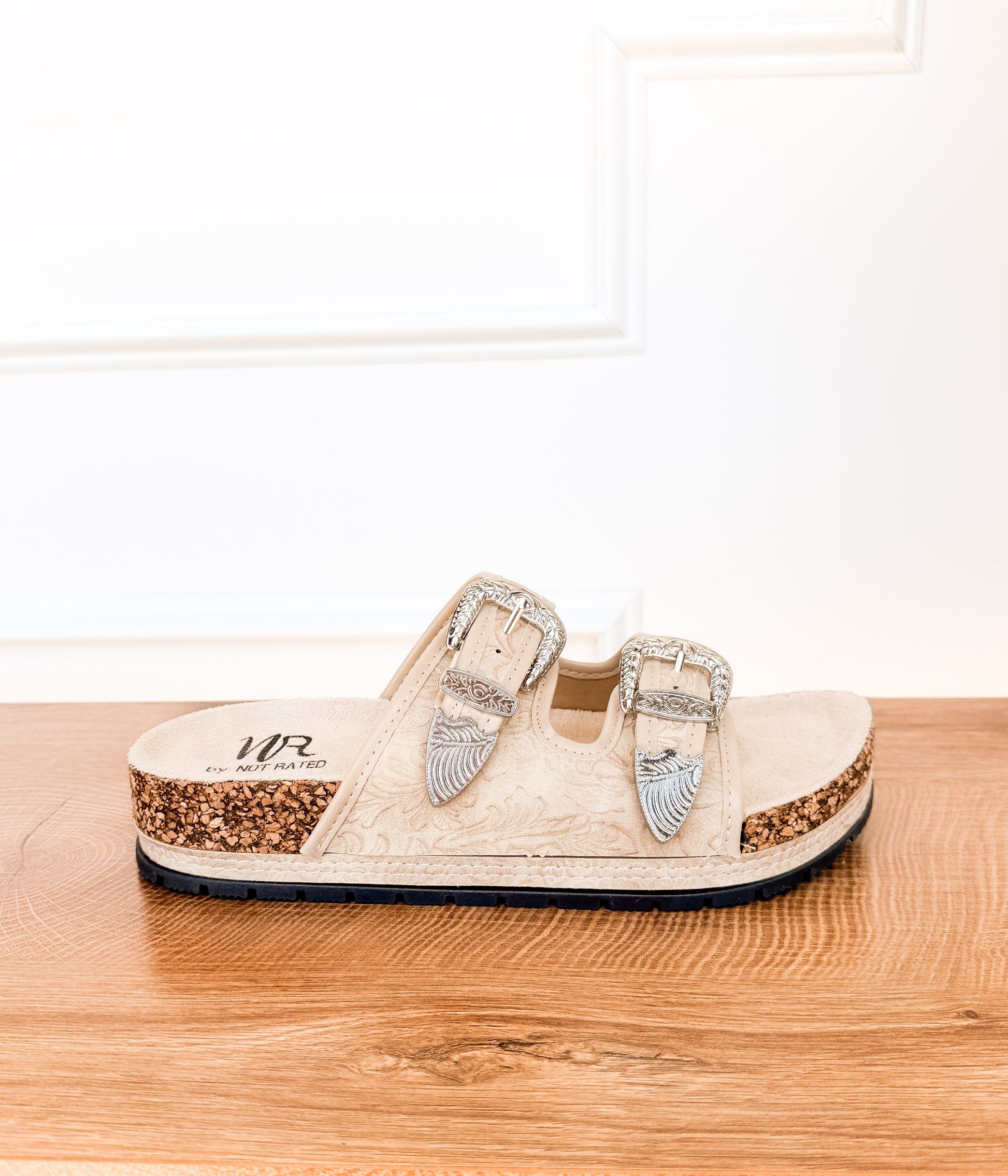 Morgana Western Sandal in Cream