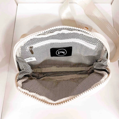 Nadya Nylon Bum Bag - Cream