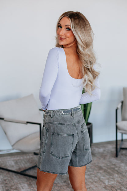 Nicolette Basic Bodysuit - Ivory