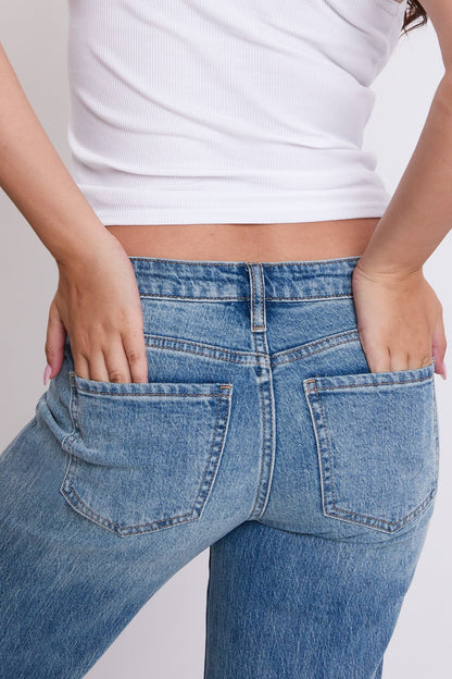 Women's Britney Wide Leg Cuff Jeans