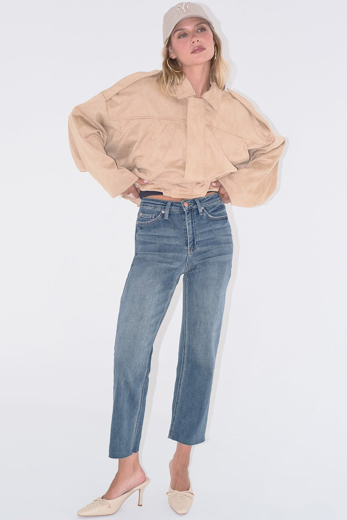 Women's Cropped Straight Jeans