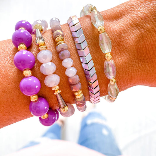 Luxe Lavender Bracelet Stack