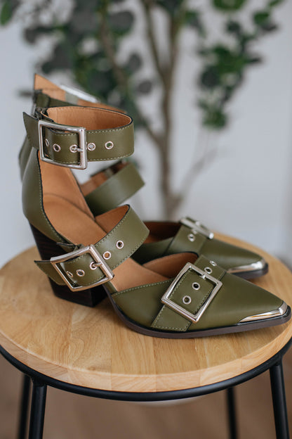 Proving My Point Heels - Olive