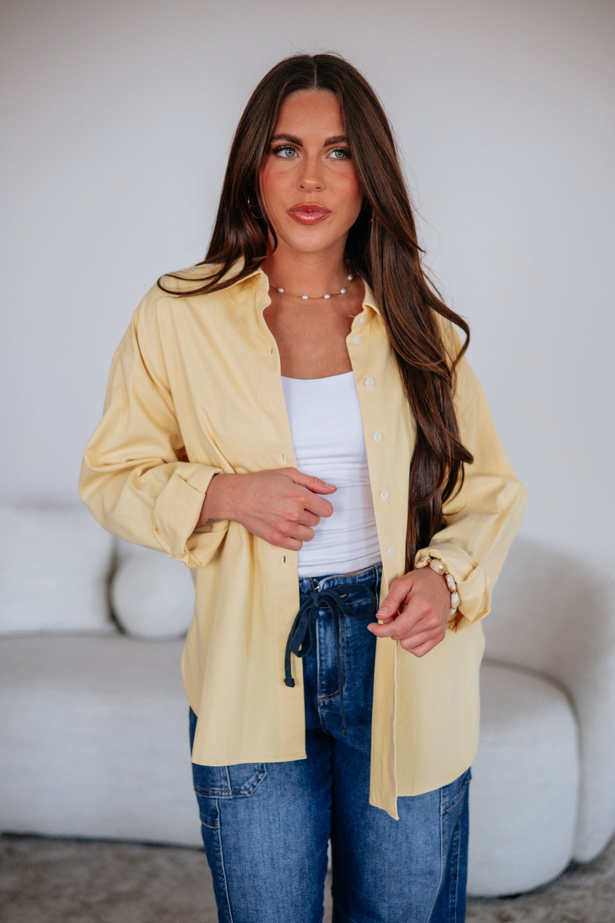 Sharon Button Down Top
