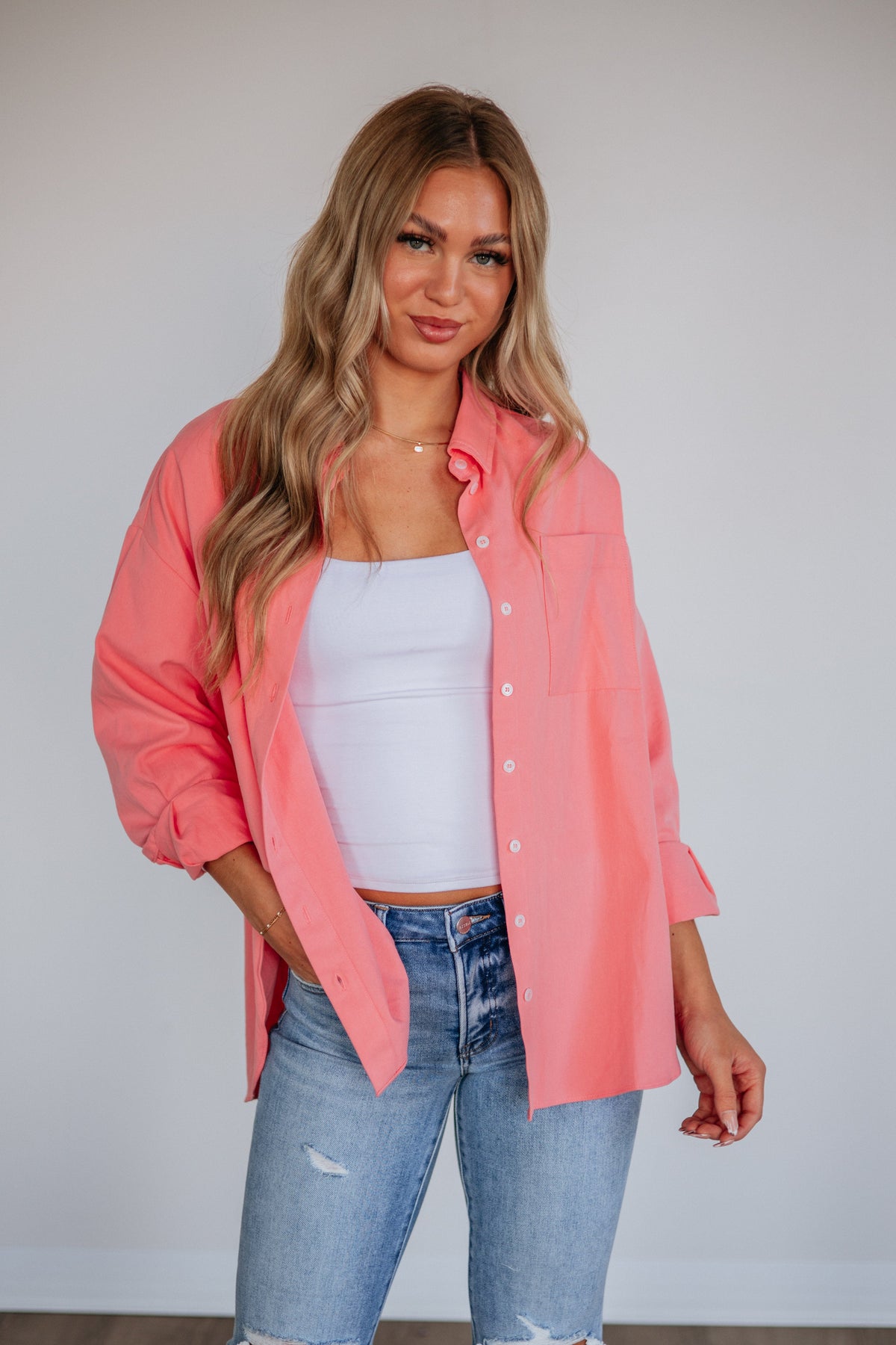 Sharon Button Down Top