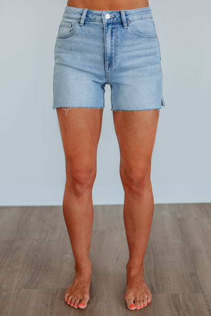 Tinley Risen Shorts - Light Wash