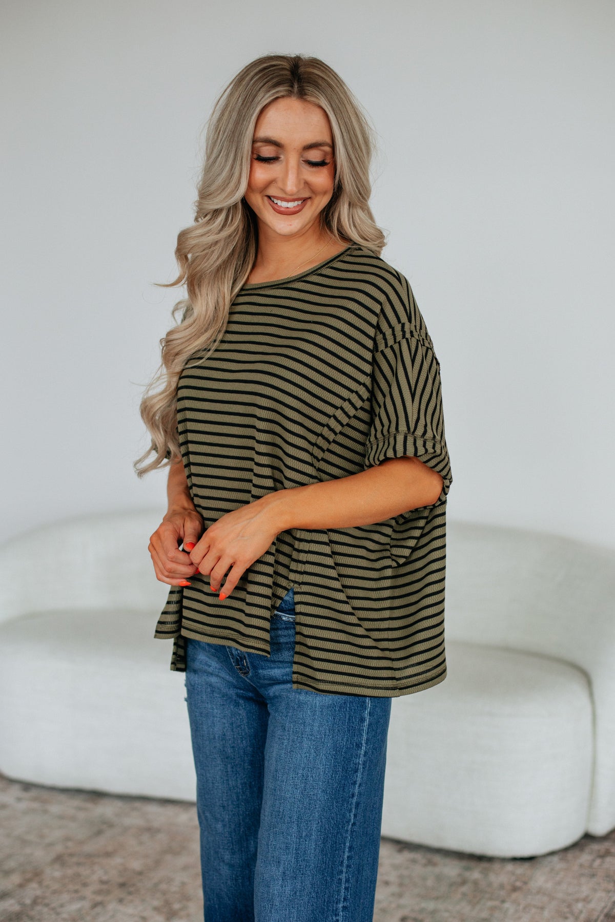 Zelie Striped Top