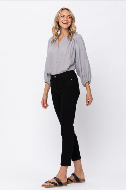Judy Blue Jet Black High Rise Boyfriend