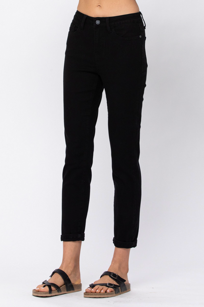 Judy Blue Jet Black High Rise Boyfriend