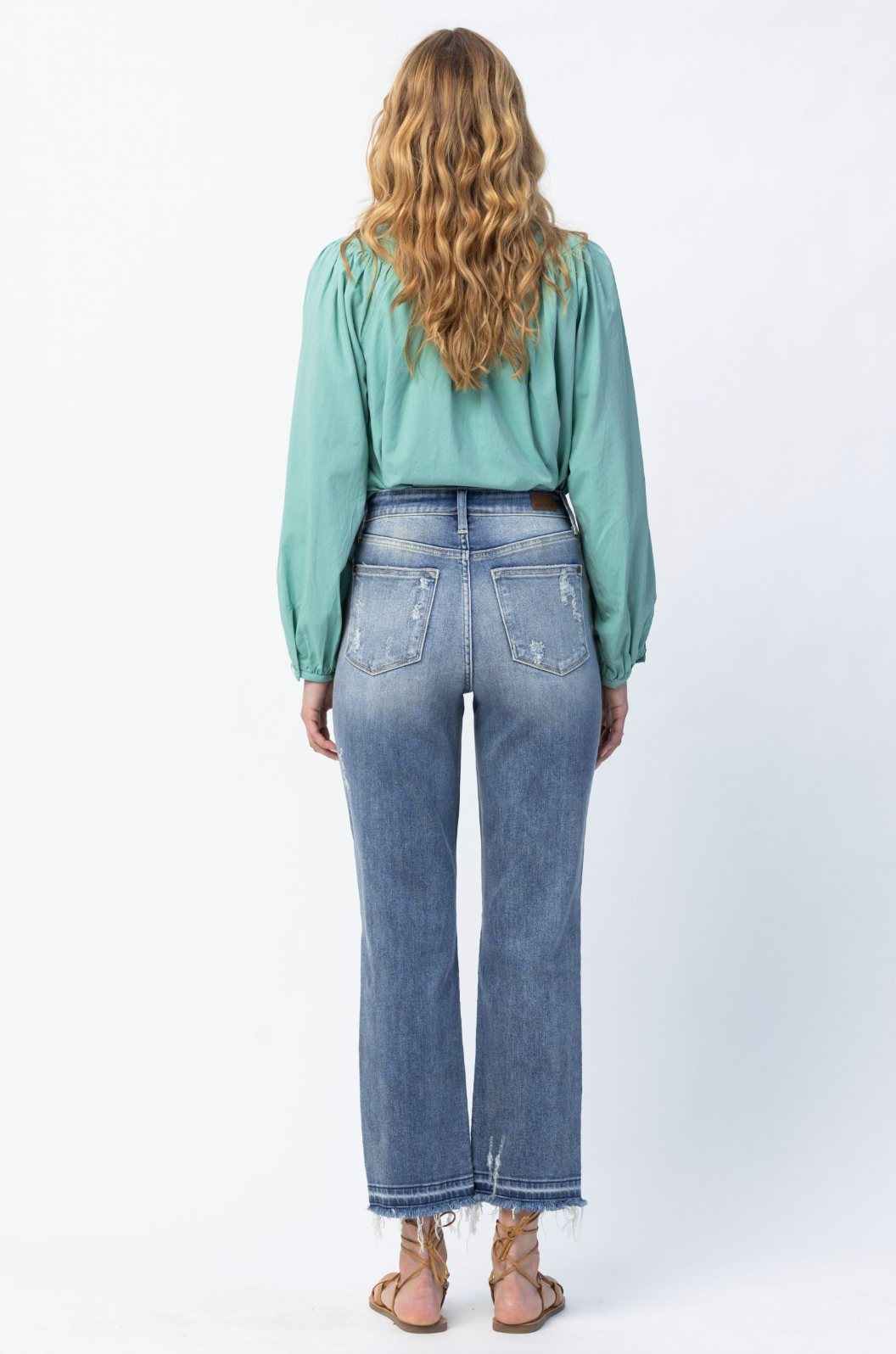 Judy Blue Release Hem Straight Jeans