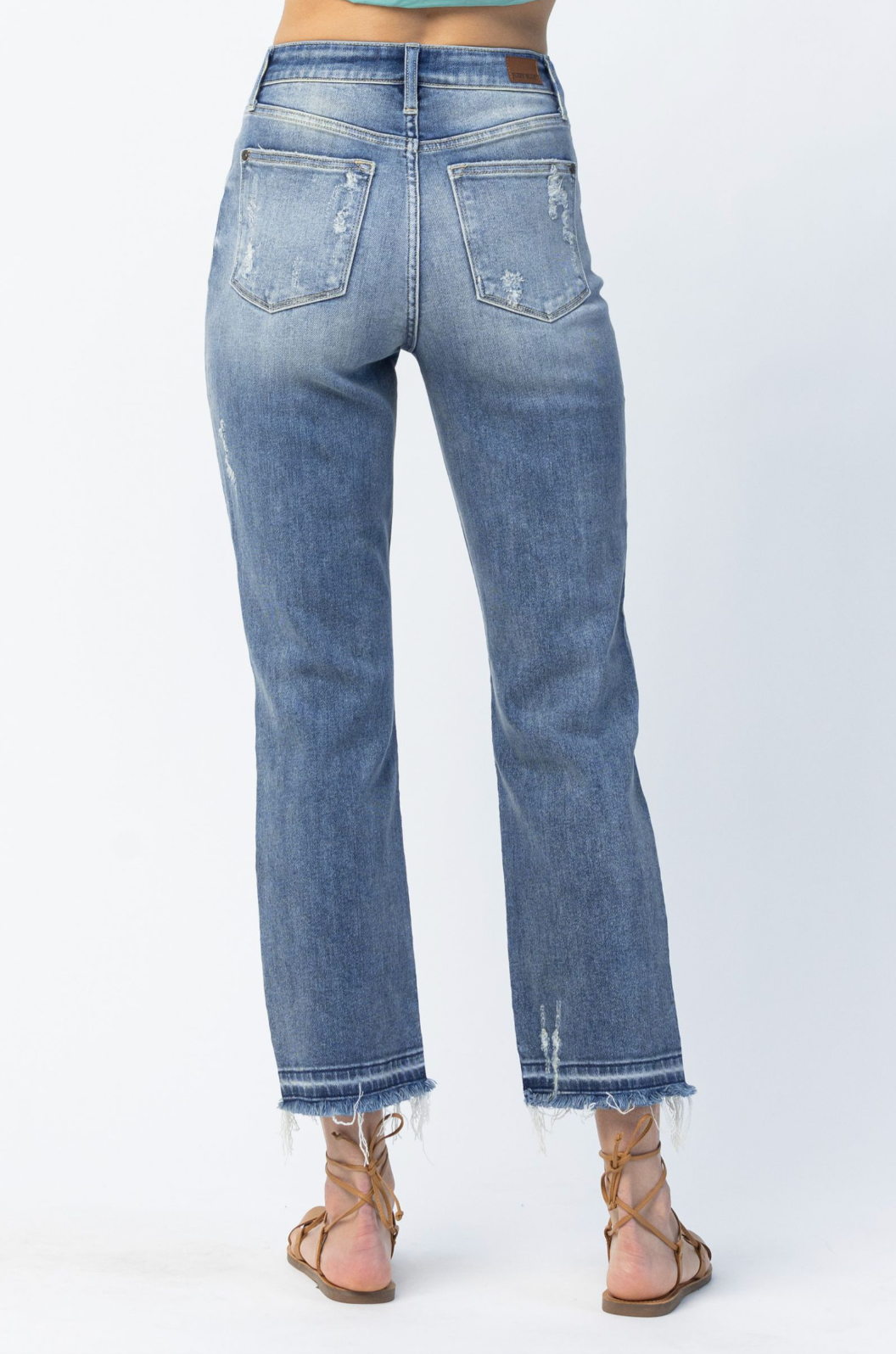 Judy Blue Release Hem Straight Jeans