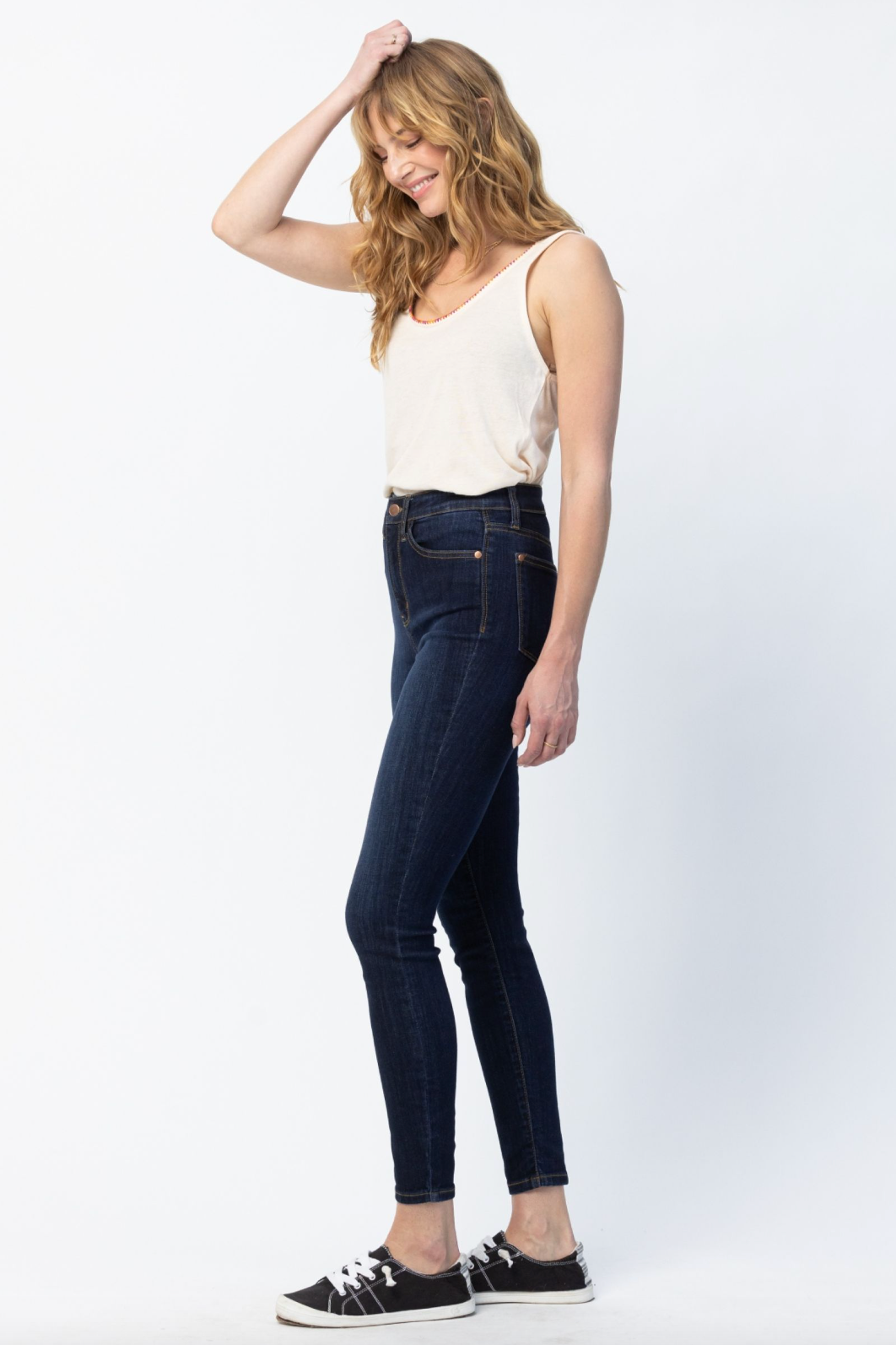 Judy Blue Back Phone Yoke Seam Skinny Jeans