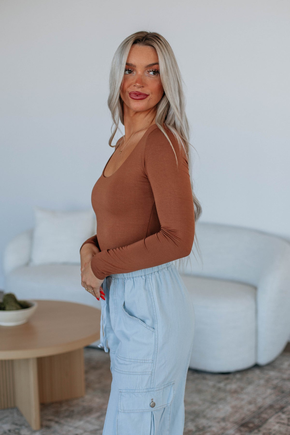 Shayla Basic Top - Caramel