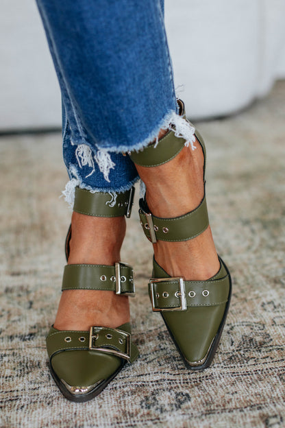 Proving My Point Heels - Olive