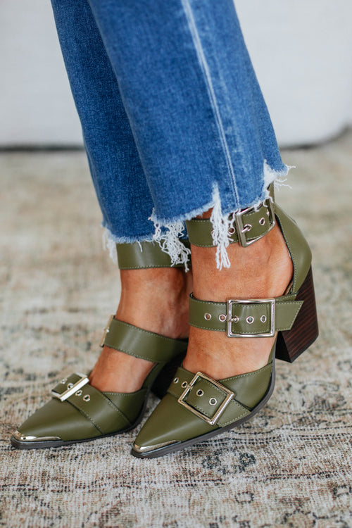 Proving My Point Heels - Olive